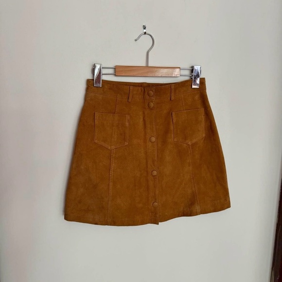 Vintage Real Suede Skirt - XS - Picture 3 of 6